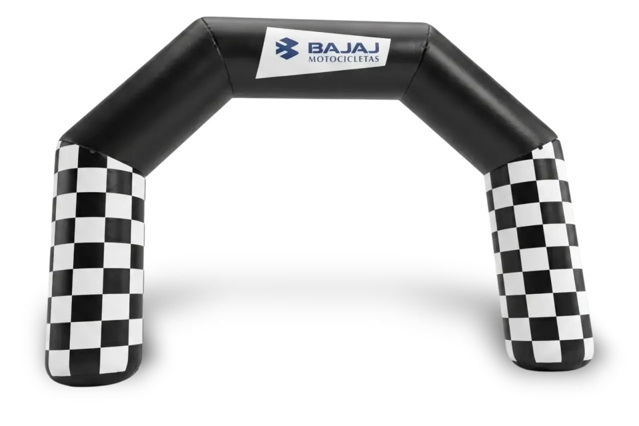 Arco Publicitario Inflable de Lona de Alta Densidad (Uso Rudo) con tu Logo - Pelotinas Factory