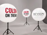 Pelotas Publicitarias Fijas con Tripié - Pelotinas Factory
