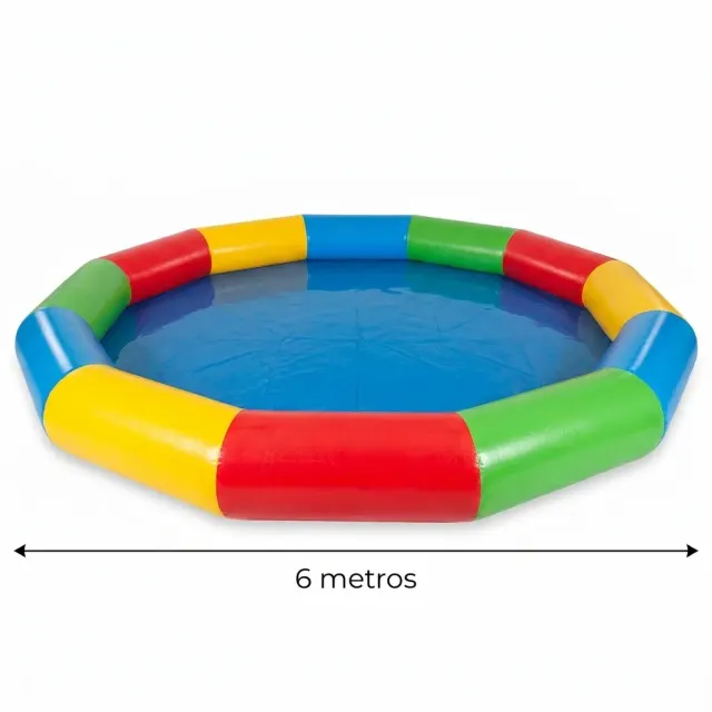 Alberca Inflable Circular Profesional 6 m - Pelotinas Factory