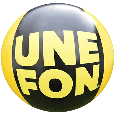Pelota publicitaria inflable de Unefon