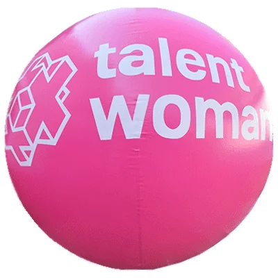 Pelota publicitaria inflable de Talent Woman